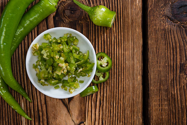 Dehydrated Green Chilli — available in Chopped, Minced, Granules, Powder forms — premium quality by Khodiyar Enterprise